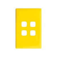 Linea Coverplate 4 gang sunshine