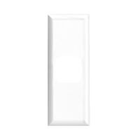 Excel - Architrave grid & plate 1 gang white