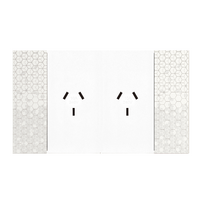 Bticino Living Now 4 Module Double Powerpoint Coverplate Pixel