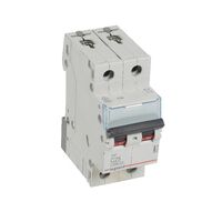 TX³ - MCB 6000 - Thermal magnetic circuit breaker - C curve - prong/fork type supply busbar - 2P - 230/400V a.c. - 25A - 2 module