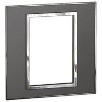 ARTEOR Square 3 Module Coverplate Brushed Black