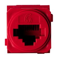 Excel Life - Phone socket/mechanism Cat3 red
