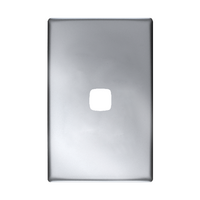 Linea - Coverplate 1 gang matt silver