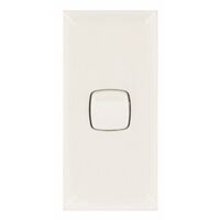 Linea - Architrave rocker switch - Single Pole Double Throw - 1 gang 2 way 10A 240V a.c. white