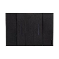 Bticino Living Now 10A 2 Gang Switch Black