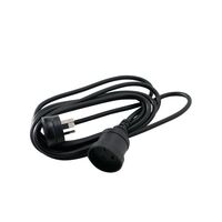 HPM Entertainment 10A 3 Core 1.0mm² Extension Lead 2m Black