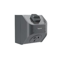 AQUA Life 10A IP53 Weatherproof Compact Surface Mount Single Powerpoint Cement Grey