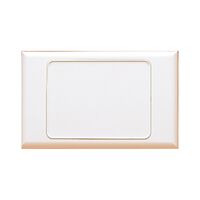 Excel - Phone, TV, data and AV grid & plate electronics applications universal plastic white