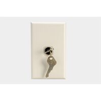 Excel - Hospitality keylock switch 10A 240V a.c. removable OFF position white