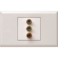 Excel - RGB 1 gang gloss white