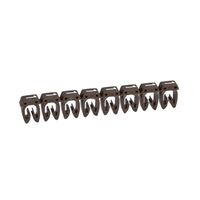 CAB3 - Markers for terminal blocks and wiring 0.5 to 1.5mm² numbers - colour code 0.5-1.5mm² brown number 1 pack of 1200
