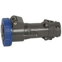 HYPRA - IEC industrial mobile socket IP66/67 2P+E 240V a.c. 16A grey