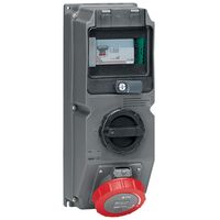 Accessory - 3P+E combination switched socket /RcBO 3P+E 415V a.c. 32A grey