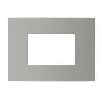 ARTEOR Square 3 Module Horizontal Coverplate Soft Aluminium