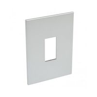 ARTEOR Square 1 Module Vertical Coverplate Soft Aluminium