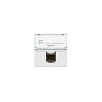 Arteor modular - RJ45 socket/mechanism UTP Cat5e 8 contacts 2 module white