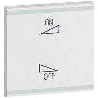 Arteor - MyHOME - Square key cover BUS/SCS - regulation symbol - 2 modules - white