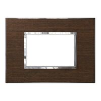 ARTEOR Square 3 Module Horizontal Coverplate Wenge Wood