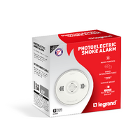 Legrand 240V Wired Photoelectric Surface Mount Smoke Alarm