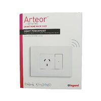 ARTEOR with NETATMO - Smart Single Powerpoint - 16Amp 3 Module - White