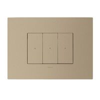 ARTEOR with NETATMO - Smart Switch Horizontal - 3 Gang - 3 Wire - Champagne