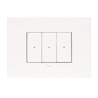 ARTEOR with NETATMO - Smart Dimmer Horizontal - 3 Gang - 3 Wire - White