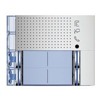 Bticino Sfera New Double Column 4 Pushbutton Audio Speaker Module Front Cover Allmetal