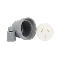 HPM 15A 3 Pin Extension Socket Outlet Grey