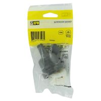 HPM 10A 3 Pin Extension Socket Outlet Grey