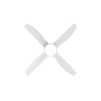 HPM Serene 4 Blade AC Ceiling Fan with Light 1320mm 52in White