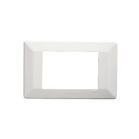 Como - Horizontal coverplate horizontal 2 gang white