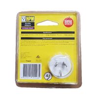 HPM 10A Surge Alert Double Adaptor - Twin Pack