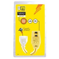 HPM Heavy Duty 10A Lead with Inline RCD Safety Switch 1.6m Yellow