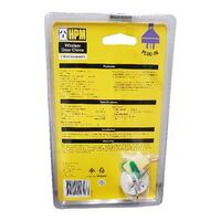 HPM Plug-In Wireless Flashing Door Chime with Piggyback Socket 70m Range White