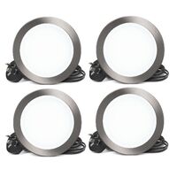 HPM DLI 5W 515lm LED Cool White Dimmable Downlight with Integrated Driver 70mm Brushed Chrome - Pack of 4