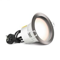 HPM DLI Tri-Colour 7W LED Dimmable Downlight with Integrated Driver Brushed Chrome 90mm