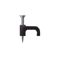 HPM Flat Type Cable Clip 5mm Black - 20 Pack