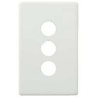 Excel Life Switch Coverplate 3 Gang Gloss White