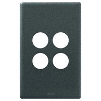 Excel Life Switch Coverplate 4 Gang Urban Grey