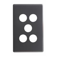 Excel Life Switch Coverplate 5 Gang Diesel