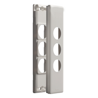 Excel Life Architrave Grid & Plate 3 Gang Gloss White
