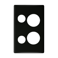 Excel Life Vertical Double Powerpoint Coverplate Black