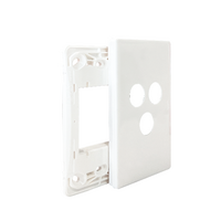 Excel Life Smart Grid & Plate for 1 Smart Switch / Dimmer and 1 Wireless Master Switch / Blind Switch Matt White