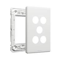 Excel Life Smart Grid & Plate for 1 Smart Switch / Dimmer and 2 Wireless Master Switch / Blind Switch Matt White