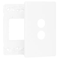 Excel Life Smart Grid & Plate for 2 Gang Switch or Dimmer Matt White