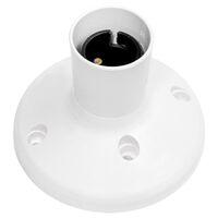 HPM B22 Fixed Bayonet Batten Holder 90mm White