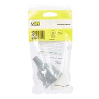 HPM 15A 3 Pin Extension Socket Outlet Grey