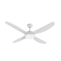 HPM Serene 4 Blade AC Ceiling Fan with Light 1320mm 52in White