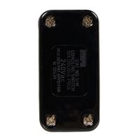 HPM Excel 10A 3 Core or Figure-8 Wiring Cordline Switch Black