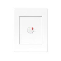 HPM VIVO 350VA 2 Wire Push Button Cover Plate White